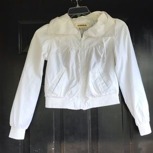 Hydraulic Girl’s Small White Windbreaker. EUC